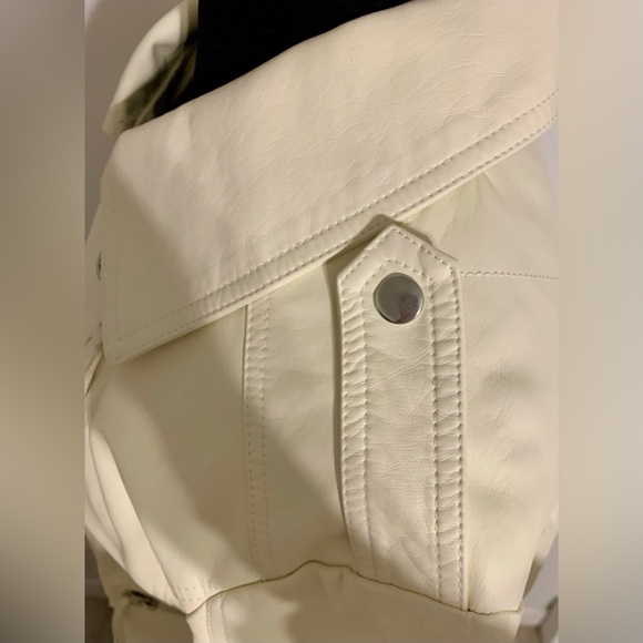 Faux leather wedding jacket coat bride to be happily ever after honeymoon gift - Picture 7 of 14